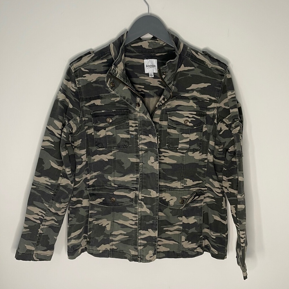 Kensie‎ Utility Jacket.  Size Large. Camo